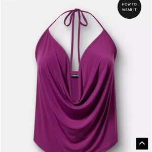 Torrid Cowl Halter Tank NEW WITHOUT TAGS